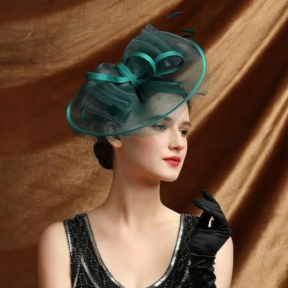 NEW! Beautiful Green Kentucky Derby Hat - Picture 2 of 4